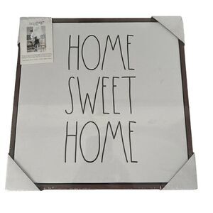 RAE DUNN wood frame canvas NWT
